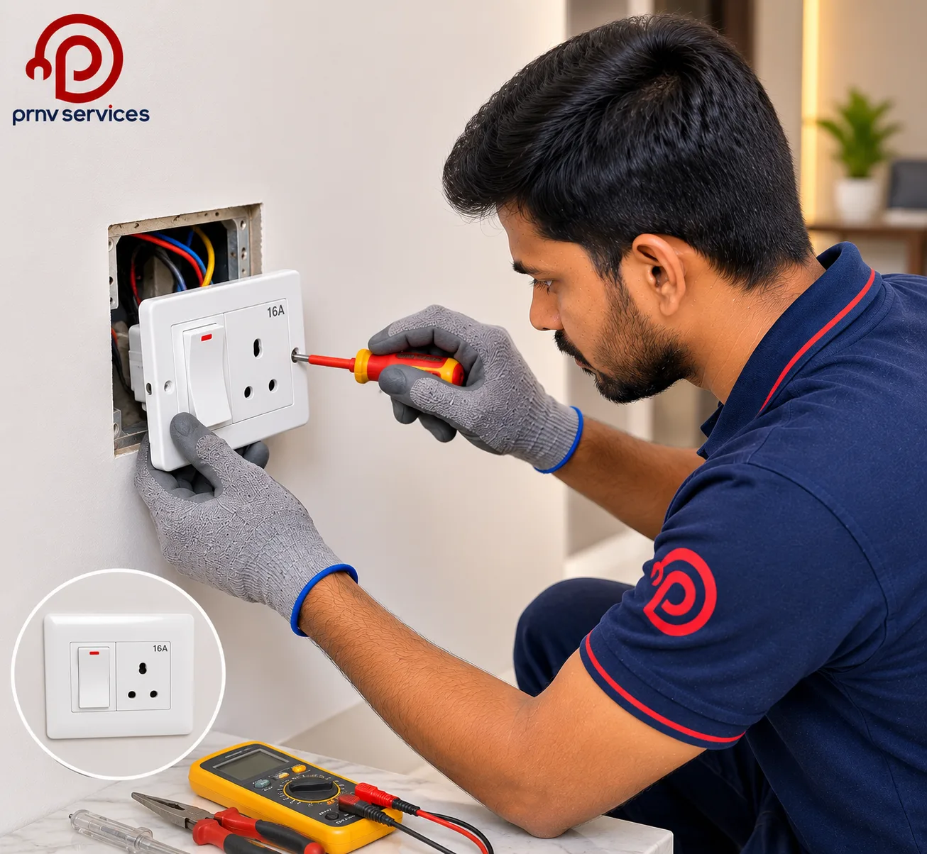 Switch/socket repair & replacement power switch 16 AMP