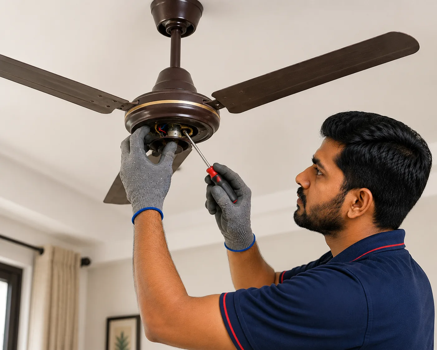 Fan repair blades not spinning