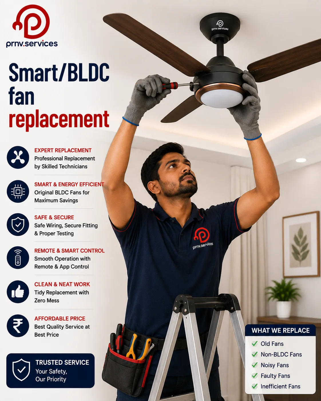 Smart/BLDC fan replacement