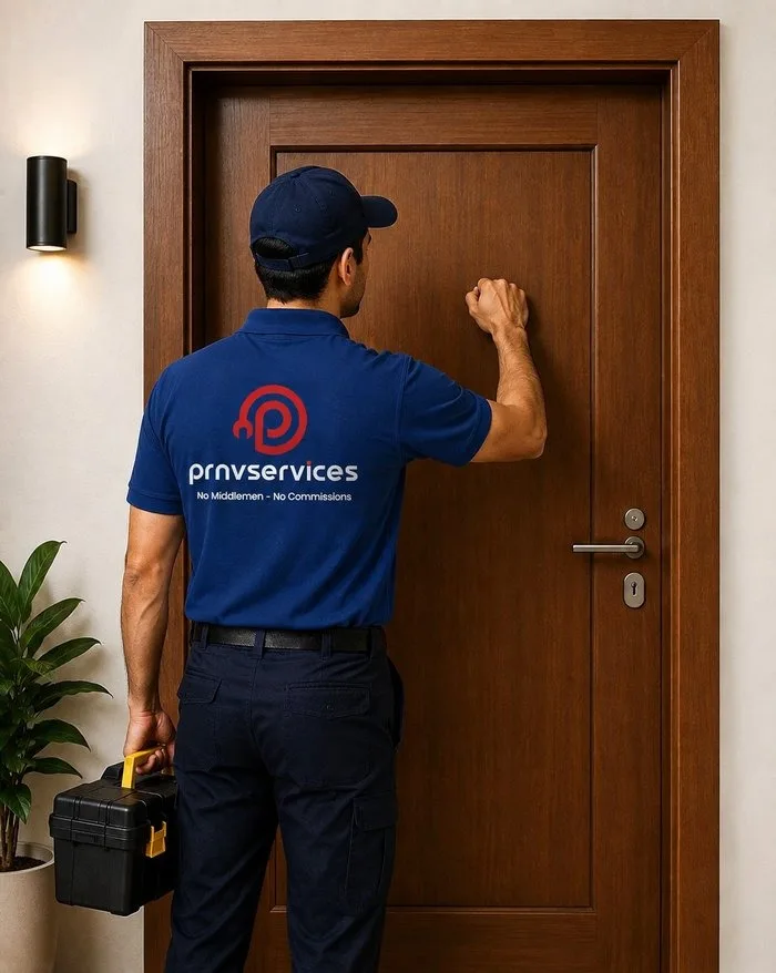 New door installation wooden door