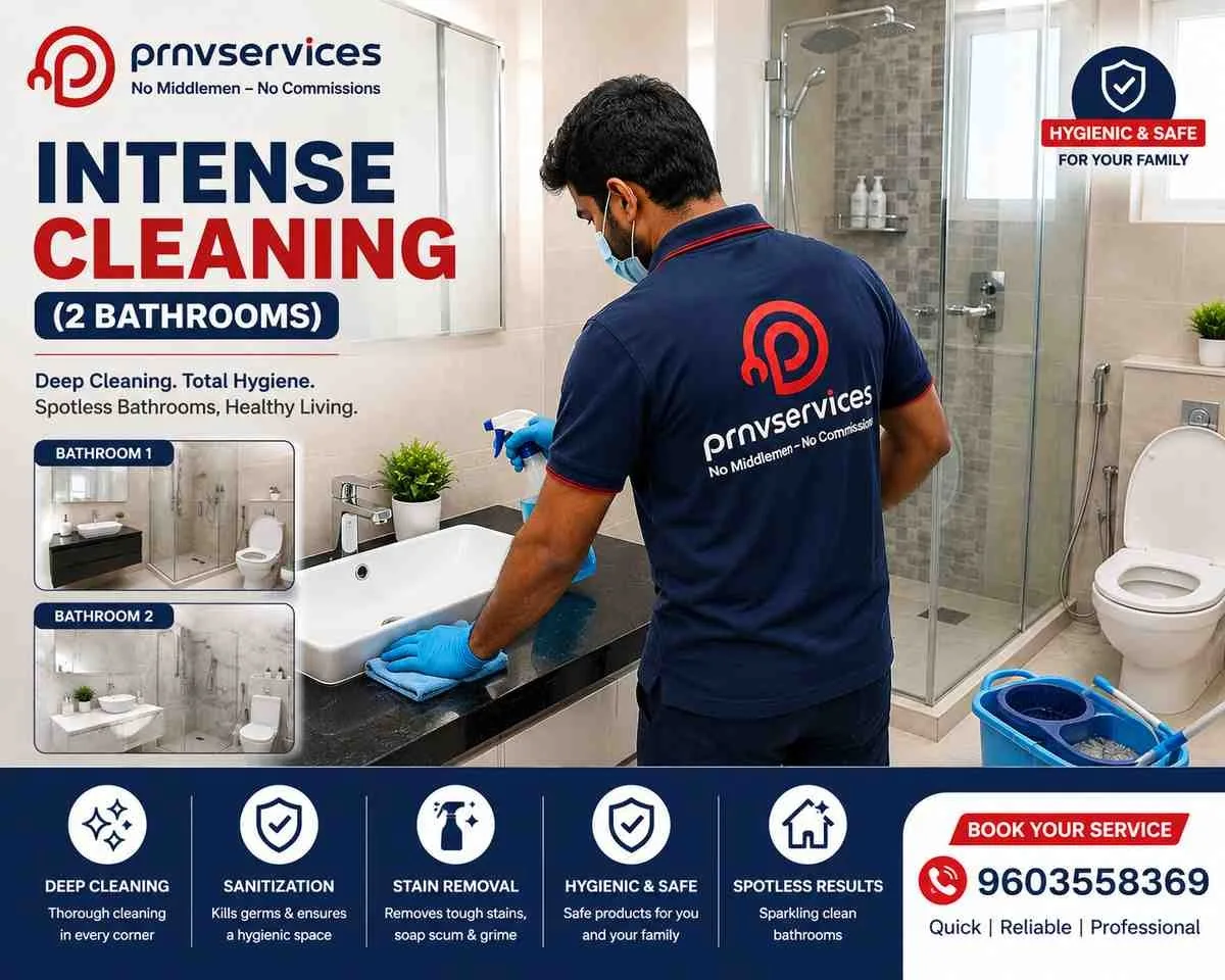 Intense cleaning (2 bathroom)