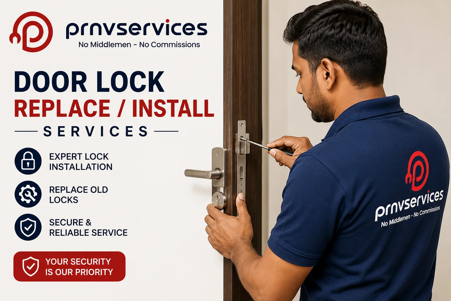 Door lock replace