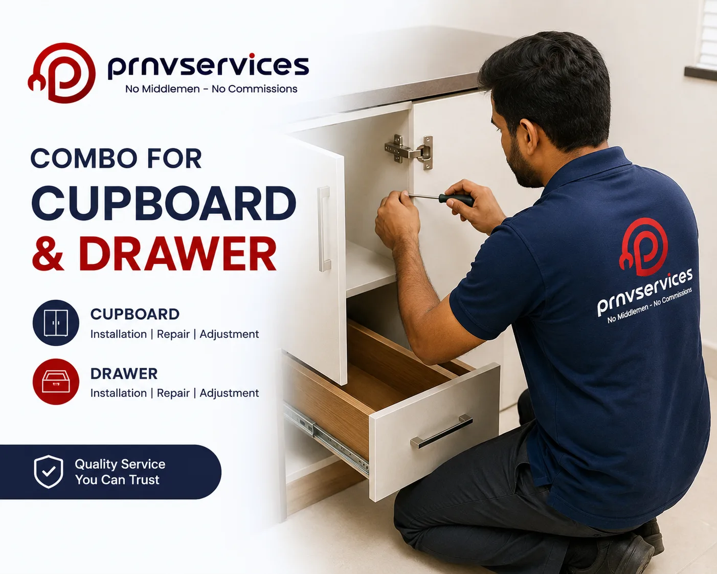 Combo for cupboard and drawer
