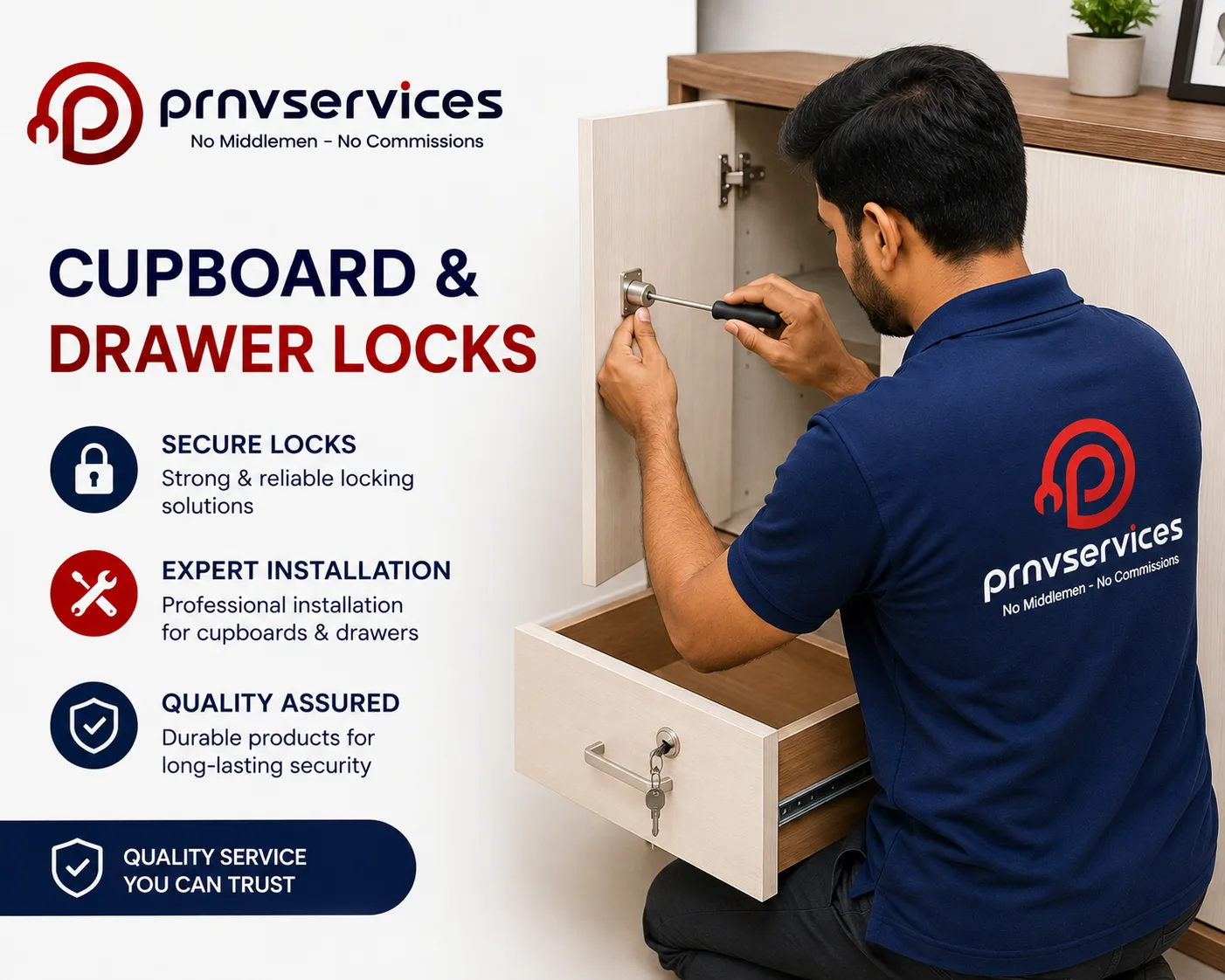 Cupboard & drawer locks
