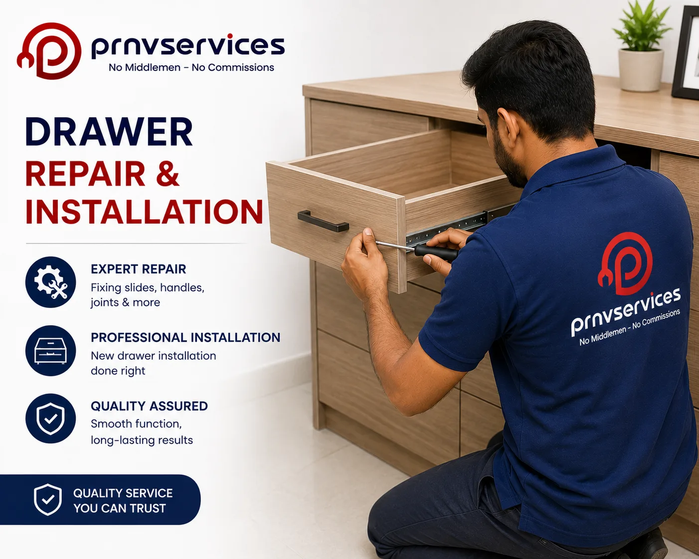 Drawer repair & installation