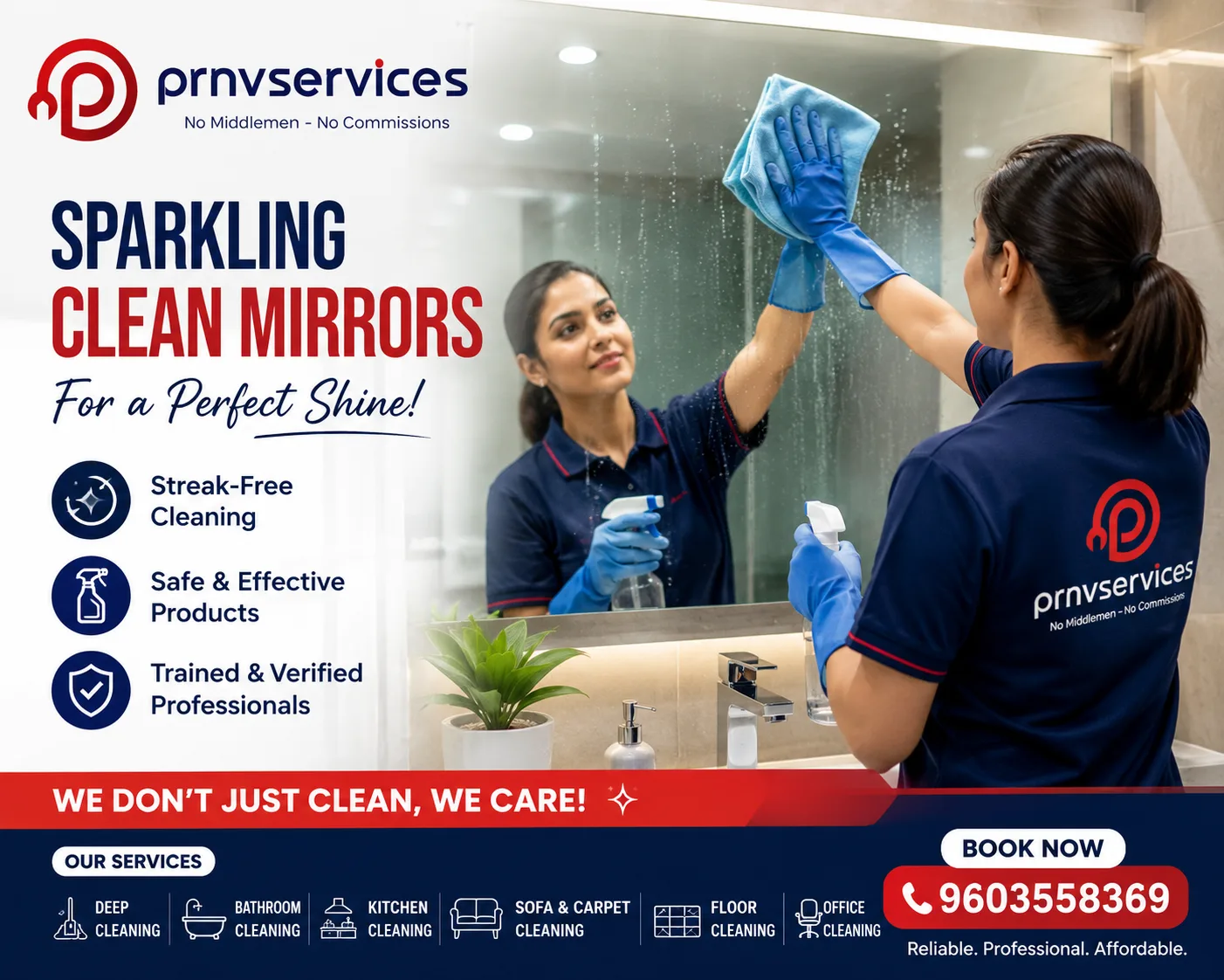 Mirror cleaning (upto 1)